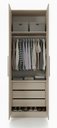 Ver imagem 3 de Guarda-roupa Modular 2p com 3 Gav 1010 Carvalho