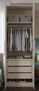 Ver imagem 1 de Guarda-roupa Modular 2p com 3 Gav 1010 Carvalho