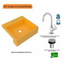 Ver imagem 3 de Kit Cuba XQ395 Torneira 1198 Metal Válvula Click 1 Polegada B Compace