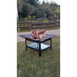 Lareira Externa 60cm Aquecedor - Jardim Fire Pit a Lenha - 8