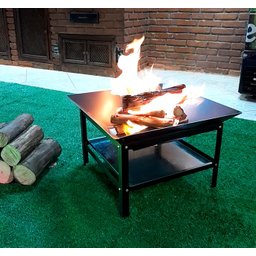 Lareira Externa 60cm Aquecedor - Jardim Fire Pit a Lenha - 5