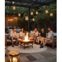 Ver imagem 5 de Lareira Externa 60cm Aquecedor - Jardim Fire Pit a Lenha