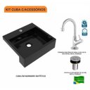 Ver imagem 3 de Kit Cuba XQ395 Torneira 1198 Metal Válvula Click 1 Polegada B Compace