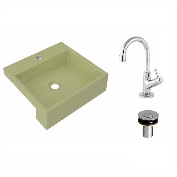 Kit Cuba XQ395 Torneira 1198 Metal Válvula Click 1 Polegada B Compace - 2