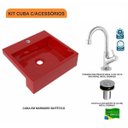 Ver imagem 3 de Kit Cuba XQ395 Torneira 1198 Metal Válvula Click 1 Polegada B Compace