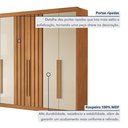 Ver imagem 7 de Guarda Roupa Casal 6 Portas 2 Ripadas 100% MDF Portugal 100% MDF Marrom/Cinamomo/Off White