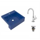 Ver imagem 2 de Kit Cuba XQ395 com Torneira 1198 Metal e Válvula Click 1"G Compace