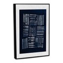 Ver imagem 4 de Quadro Decorativo Carimb Azul Marinho com Moldura Filete