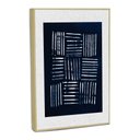 Ver imagem 3 de Quadro Decorativo Carimb Azul Marinho com Moldura Filete