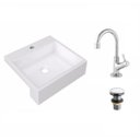 Ver imagem 2 de Kit Cuba XQ395 com Torneira 1198 Metal e Válvula Click 1"G Compace