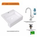 Ver imagem 3 de Kit Cuba XQ395 com Torneira 1198 Metal e Válvula Click 1"G Compace