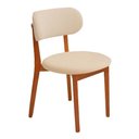 Ver imagem 3 de Conjunto Mesa 6 Lugares Tampo Vidro Off White com Mel e Bouclé Bege 1,80m Retangular