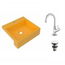 Ver imagem 2 de Kit Cuba XQ395 Torneira 1198 Metal Válvula Click 1 1/2 Polegada Compace