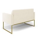 Ver imagem 5 de Sofá 2 Lugares Namoradeira Marisa Industrial Dourado Veludo D03 - D’Rossi