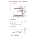 Ver imagem 6 de Kit Cuba XQ395 Torneira 1198 Metal Válvula Click 1 1/2 Polegada Compace