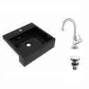 Ver imagem 2 de Kit Cuba XQ395 Torneira 1198 Metal Válvula Click 1 1/2 Polegada Compace