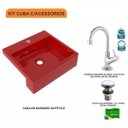 Ver imagem 3 de Kit Cuba XQ395 Torneira 1198 Metal Válvula Click 1 1/2 Polegada Compace