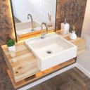 Ver imagem 1 de Kit Cuba XQ395 Torneira 1198 Metal 1/4 Volta Compace