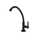 Ver imagem 2 de Torneira Pia Cozinha Mesa Bica Móvel com Arejador Abs 1/4v Preto Fosco