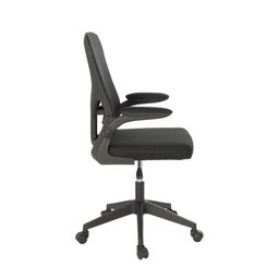 Kit 8 Cadeiras de Escritório Giratória Mônaco com Relax e Regulagem de Altura - All Black - 5