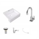 Ver imagem 2 de Kit Cuba XQ395 Torneira Luxo 1195 Metal Válvula 1 Polegada Sifão PVC Flexível Compace