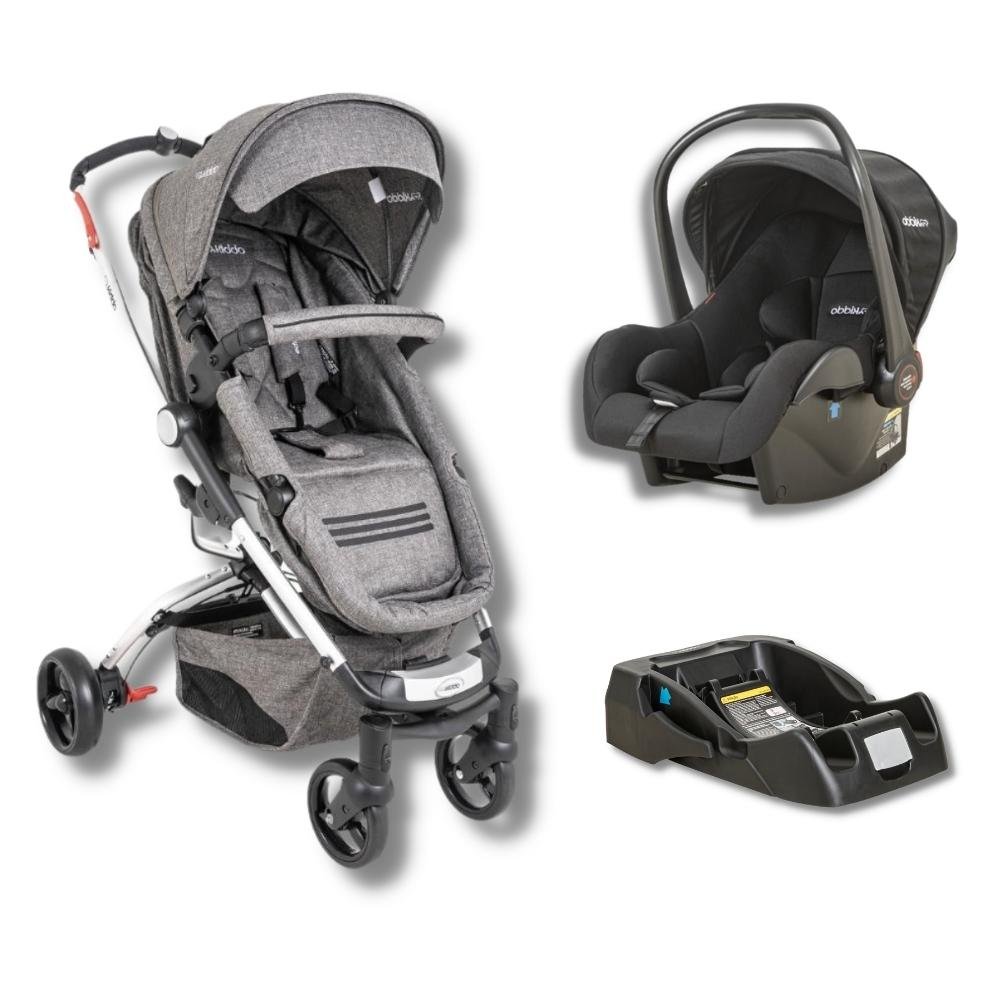 CARRINHO ECLIPSE MELANGE GRAFITE + BEBE CONFORTO CASULO CLICK PRETO ...