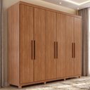 Ver imagem 1 de Guarda-Roupa Casal 6 Portas 2 Gavetas com Pés Napoli
