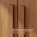 Ver imagem 7 de Guarda-Roupa Casal 6 Portas 2 Gavetas com Pés Napoli