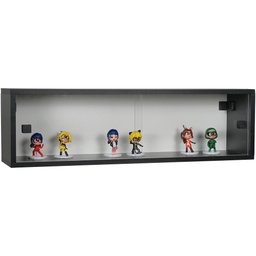 Nicho 80x23x18 Preto com Portas de Acrílico e Puxador - 1