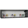 Nicho 80x23x18 Preto com Portas de Acrílico e Puxador - 1