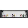 Nicho 80x23x18 Preto com Portas de Acrílico e Puxador - 2