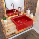 Ver imagem 1 de Kit Cuba XQ395 Torneira Luxo 1195 Metal Válvula Click 1 Polegada B Sifão Cromado Flexível Compace