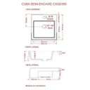 Ver mais imagens de Kit Cuba XQ395 Torneira Luxo 1195 Metal Válvula Click 1 Polegada G Sifão PVC Flexível Compace