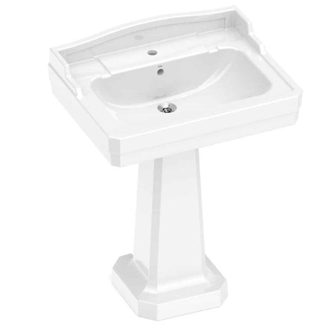 Conjunto Lavatório + Coluna Clássica Branco Celite