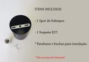 Ver imagem 3 de 9 Spot Redondo Sobrepor Par20 Preto Direcionavel Bancada Lup02