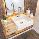 Ver imagem 1 de Kit Cuba XQ395 com Torneira Luxo 1195 e Válvula Click 1 1/2 com Sifão PVC e Flexível Compace