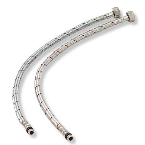 Par Rabicho Monocomando Engate Flexível Misturador Torneira 60cm