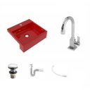 Ver imagem 2 de Kit Cuba XQ395 com Torneira Luxo 1195 e Válvula Click 1 1/2 com Sifão PVC e Flexível Compace