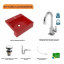 Ver imagem 3 de Kit Cuba XQ395 com Torneira Luxo 1195 e Válvula Click 1 1/2 com Sifão PVC e Flexível Compace