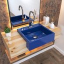 Ver imagem 1 de Kit Cuba XQ395 com Torneira Luxo 1195 e Válvula Click 1 1/2 com Sifão Cromado e Flexível Compace