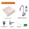 Kit Cuba XQ395 com Torneira Luxo 1195 e Válvula Click 1 1/2 com Sifão Cromado e Flexível Compace - 3