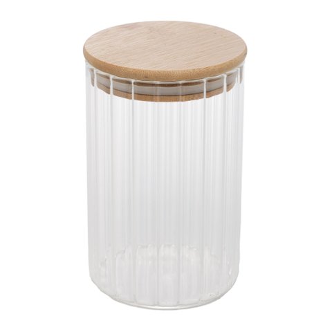 Porta Mantimento com Tampa de Bambu 700ml Vidro Borossilicato - Wolff