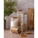 Ver imagem 6 de Porta Mantimento com Tampa de Bambu 700ml Vidro Borossilicato - Wolff