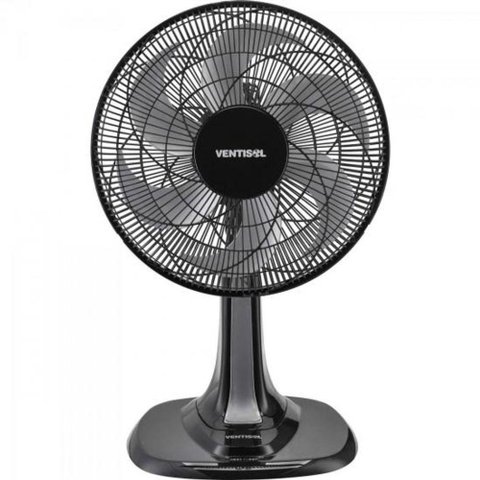 Ventilador de Mesa 30 Cm com 6 Pas 220v Turbo 6 Preto/cinza Ventisol