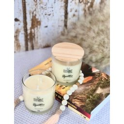 VELA AROMATICA CANELA COPO COM TAMPA | 180g Ellegance Aromas 10107 - 2