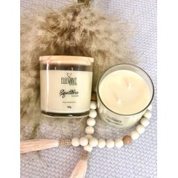 VELA AROMATICA CANELA COPO COM TAMPA | 180g Ellegance Aromas 10107 - 4