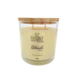 VELA AROMATICA CANELA COPO COM TAMPA | 180g Ellegance Aromas 10107