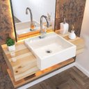 Ver imagem 1 de Kit Cuba XQ395 Torneira Luxo 1195 Válvula Click 1 Polegada B Compace