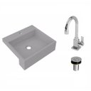 Ver imagem 2 de Kit Cuba XQ395 Torneira Luxo 1195 Válvula Click 1 Polegada B Compace