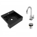 Ver imagem 2 de Kit Cuba XQ395 Torneira Luxo 1195 Válvula Click 1 Polegada B Compace